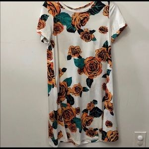 Lularoe Floral Jessie Swing Dress with Pockets NWT